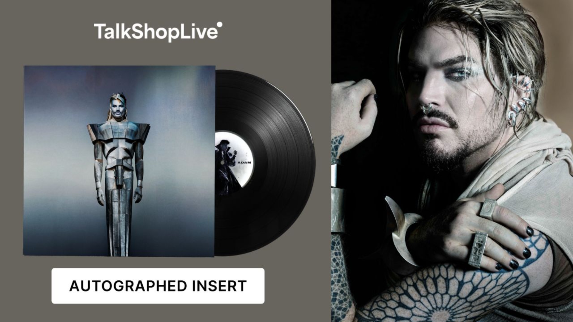 アダム・ランバートAdam Lambert 直筆サイン入りアナログ盤 Adam Lambert - Signed by Adam Lambert